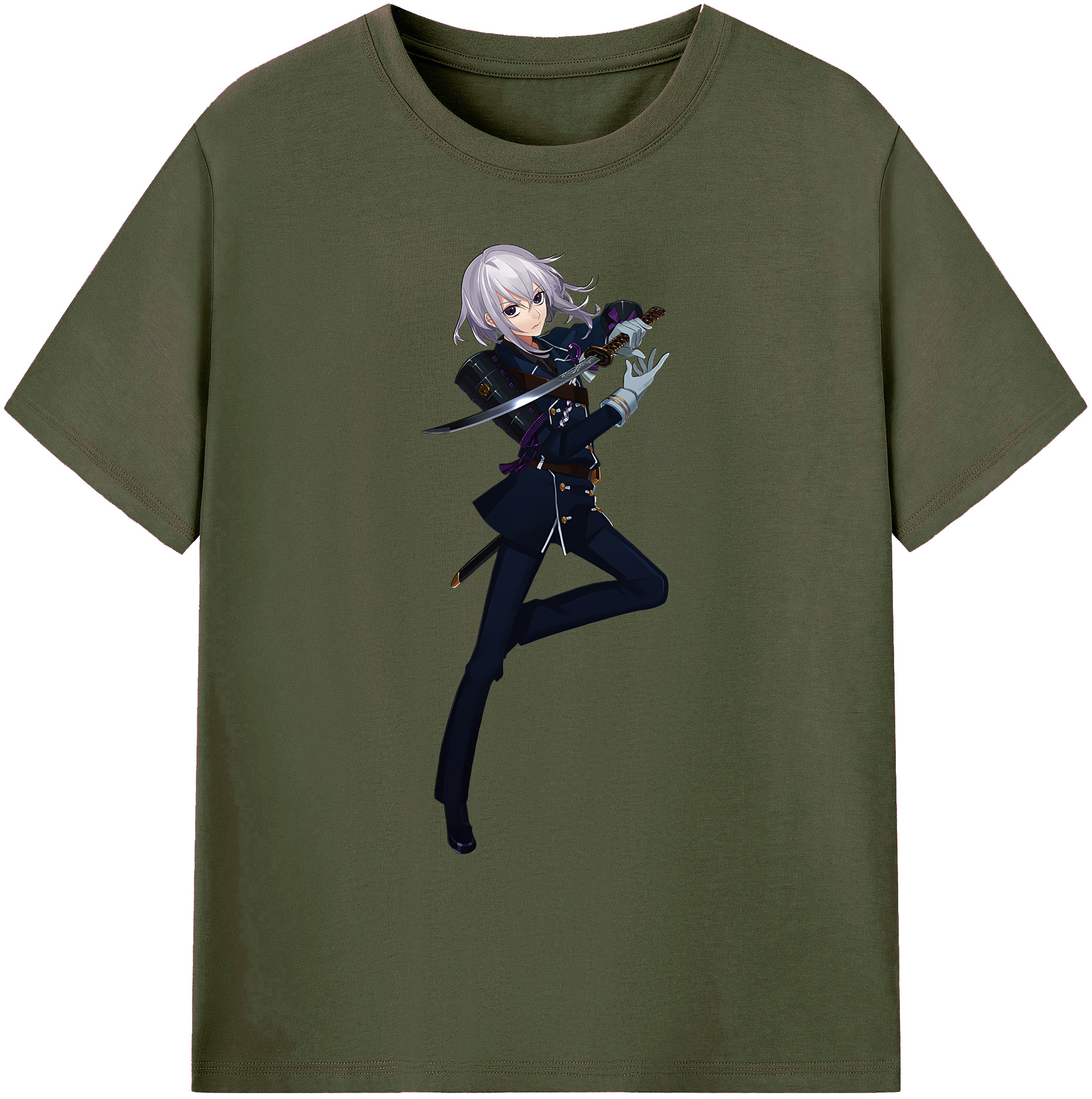 （画像用） 刀剣乱舞 Touken Ranbu 綿100％ メンズ半袖Tシャツ｜肌触りやわらか＆通気性